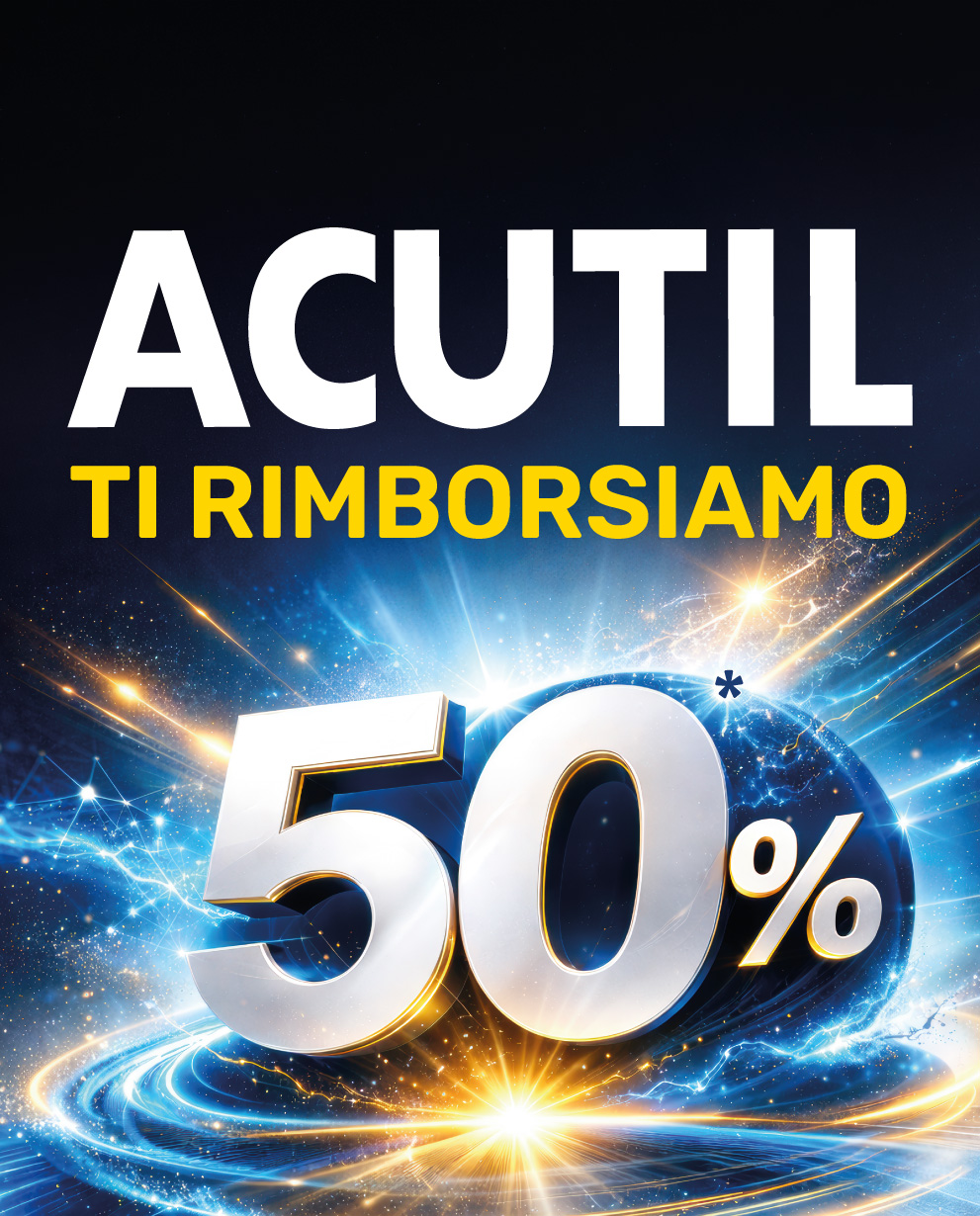 Acutil ti rimborsiamo 50%*
